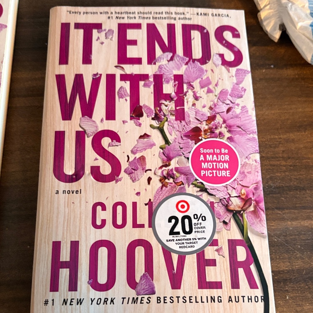 Colleen Hoover Novel with Pink Floral Cover